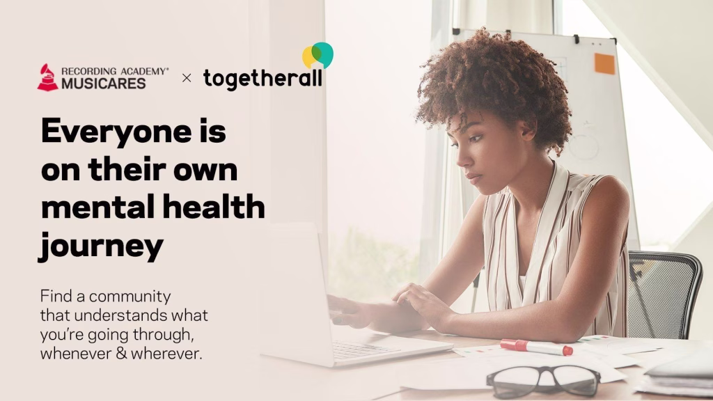 MusiCares x Togetherall Partnership Hero